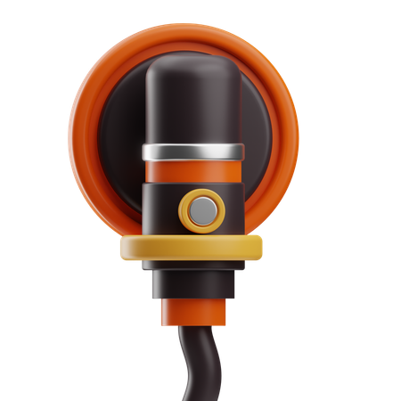 Studio Microphone  3D Icon