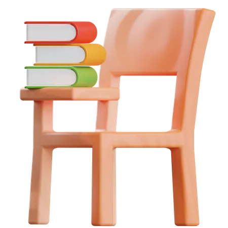 Study Chair  3D Illustration