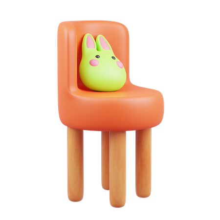 Study Chair  3D Icon