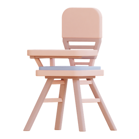 Study Chair  3D Icon