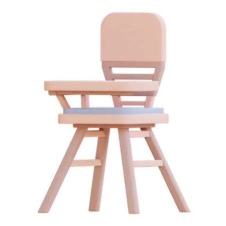 Study Chair  3D Icon