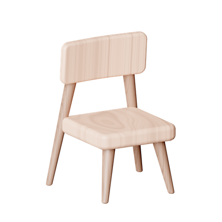 Study Chair  3D Icon