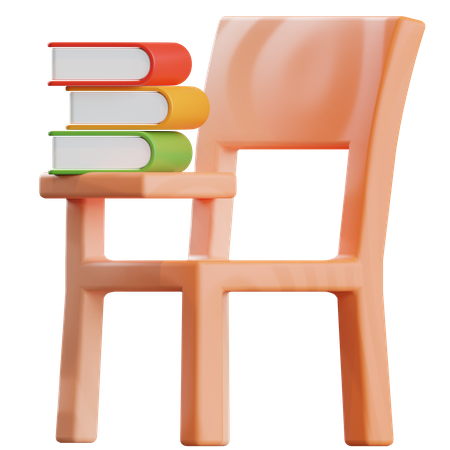 Study Chair  3D Illustration