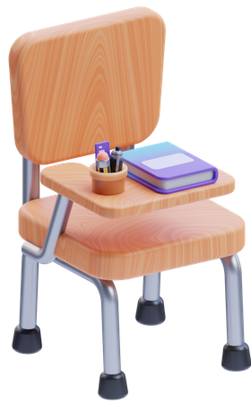 Study Chair  3D Icon