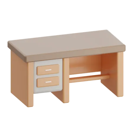 Study Desk  3D Icon