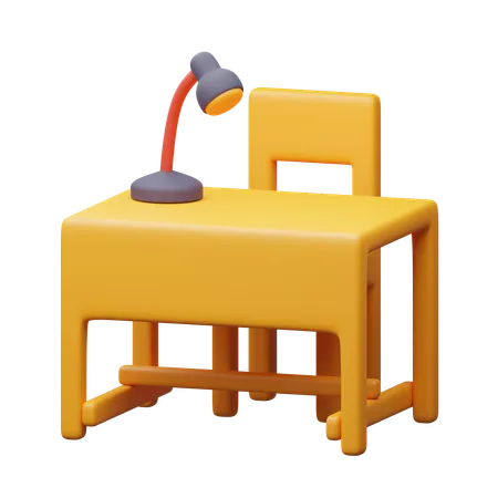 Study Desk  3D Icon