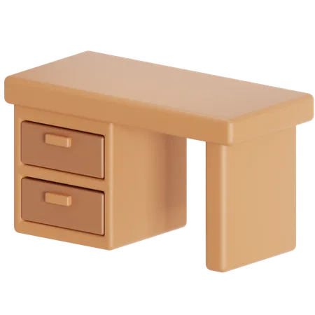 Study desk  3D Icon