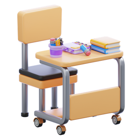 Study Desk  3D Icon