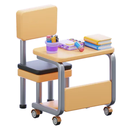 Study Desk  3D Icon