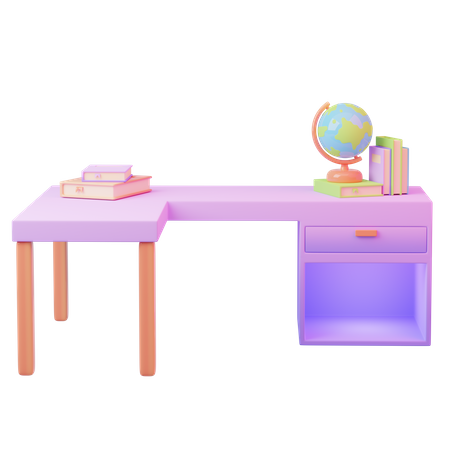 Study Desk  3D Icon