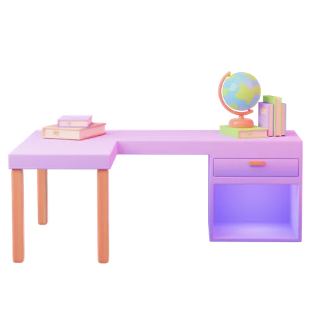 Study Desk  3D Icon