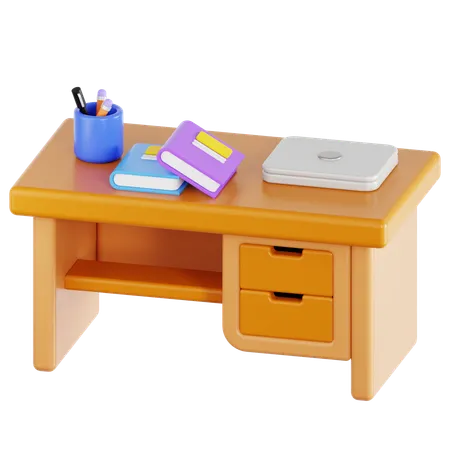 Study Desk  3D Icon