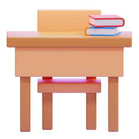 Study Desk  3D Icon