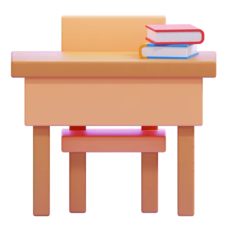 Study Desk  3D Icon