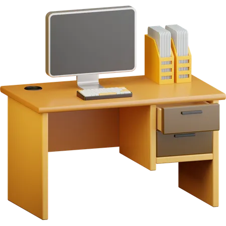 Study Desk  3D Icon