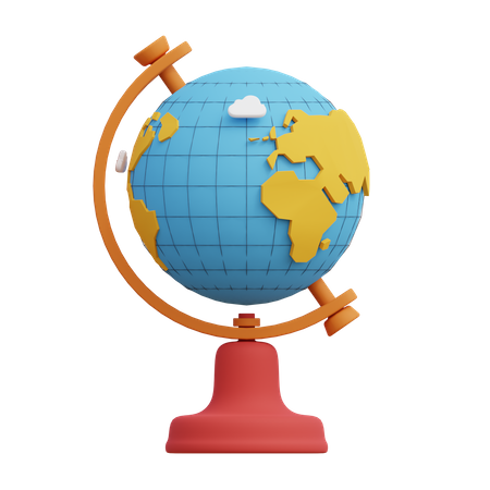 Study Globe  3D Illustration