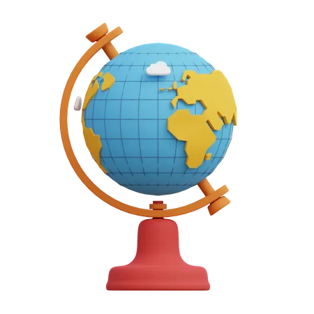 Study Globe  3D Illustration