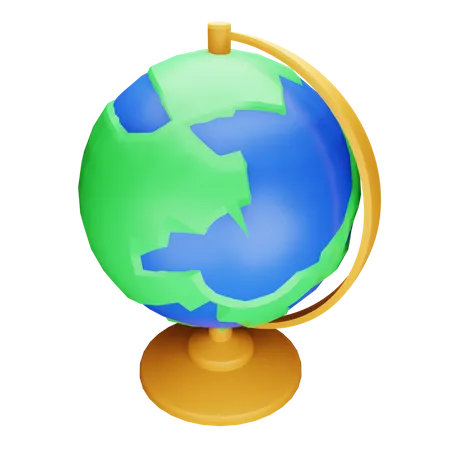 Study Globe 3D Illustration