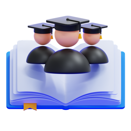 Study Group  3D Icon