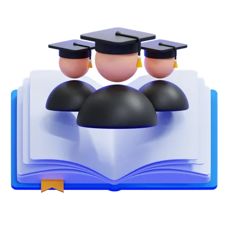 Study Group  3D Icon