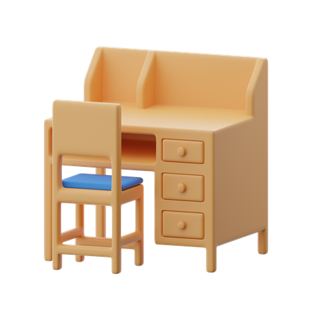 Study table  3D Icon