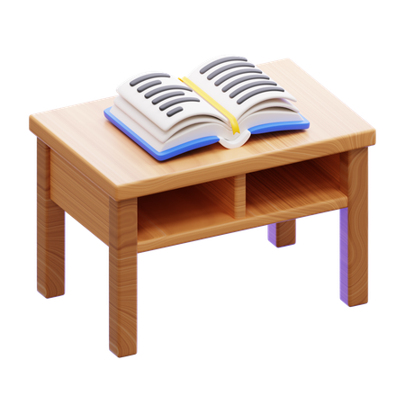 Study Table  3D Icon