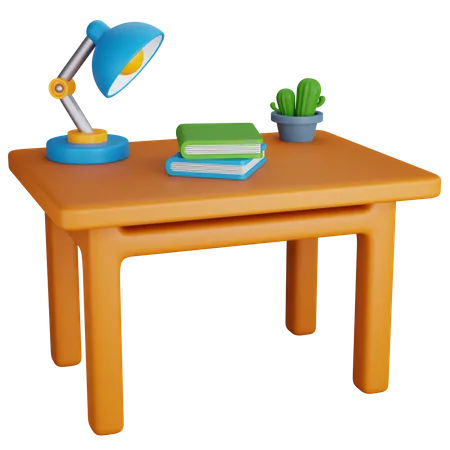 Study Table  3D Icon