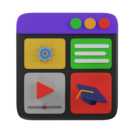 Study website  3D Icon