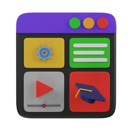 Study website  3D Icon