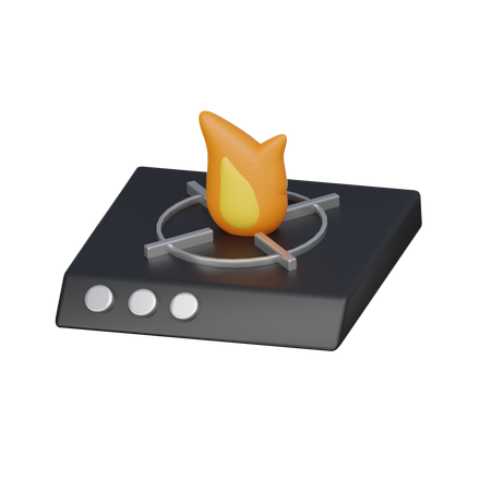 Stufa a gas  3D Icon