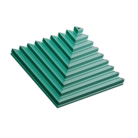 Stufenpyramide  3D Icon