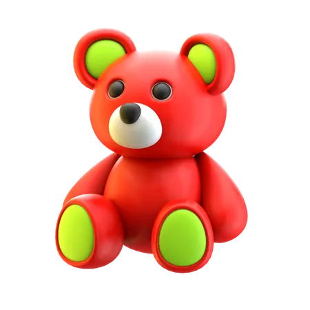 Stuffed teddy bear  3D Icon