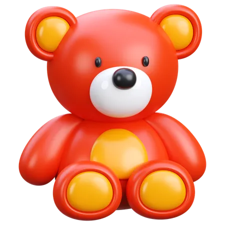 Stuffed Teddy Bear  3D Icon