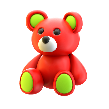 Stuffed teddy bear  3D Icon