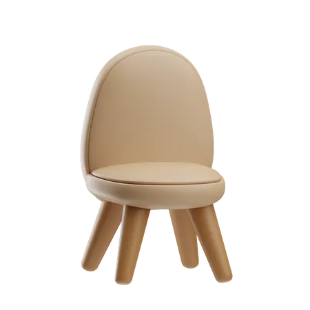 Stuhl ohne Armlehnen  3D Icon