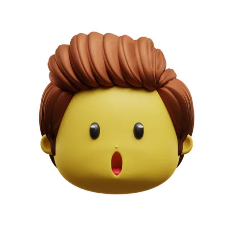 Stunned Face Emoji  3D Icon