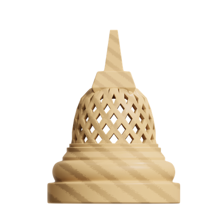 Borobudur Stupa  3D Icon