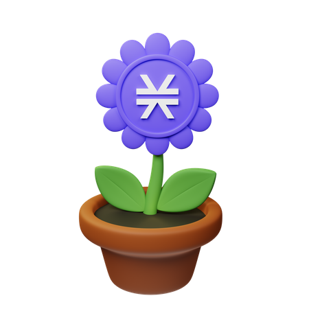 Stx Crypto Plant Pot  3D Icon