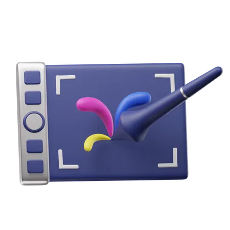 Tablette à stylet  3D Icon