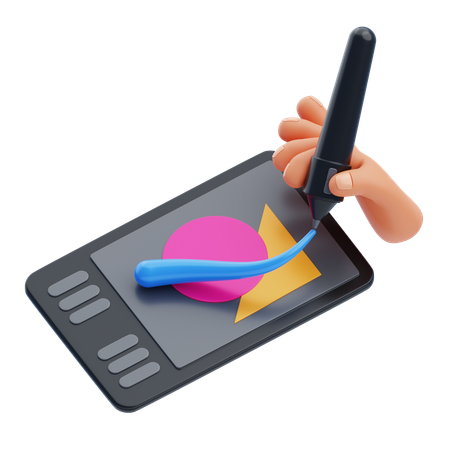 Tablette à stylet  3D Icon