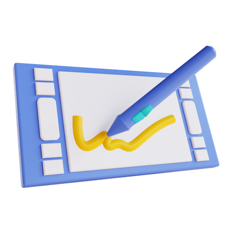 Tablette à stylet  3D Icon