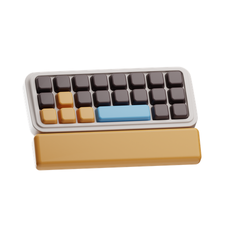 Stilvolle Mini-Tastatur  3D Icon