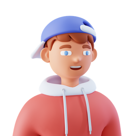 Stylischer Junge  3D Icon