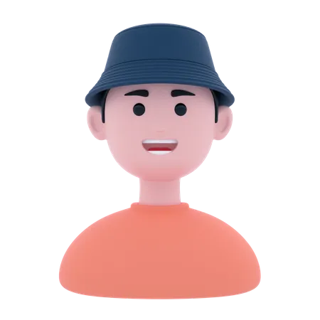 Stylish Boy  3D Icon