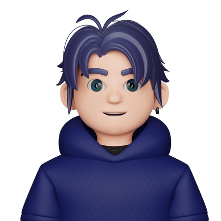 Stylish Boy  3D Icon