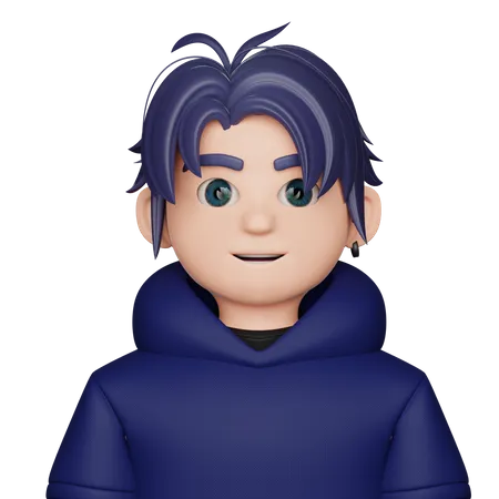 Stylish Boy  3D Icon