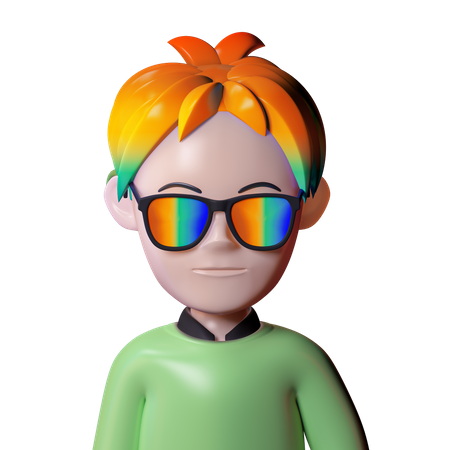 Stylish Man  3D Icon