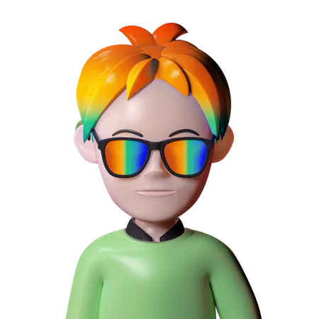 Stylish Man  3D Icon