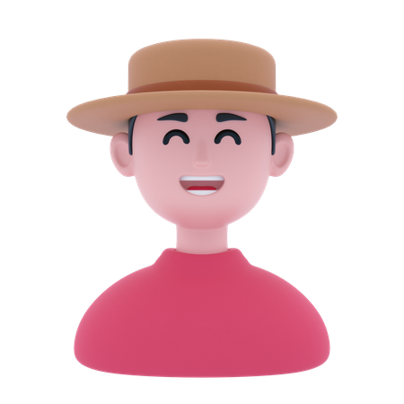 Stylish Man  3D Icon