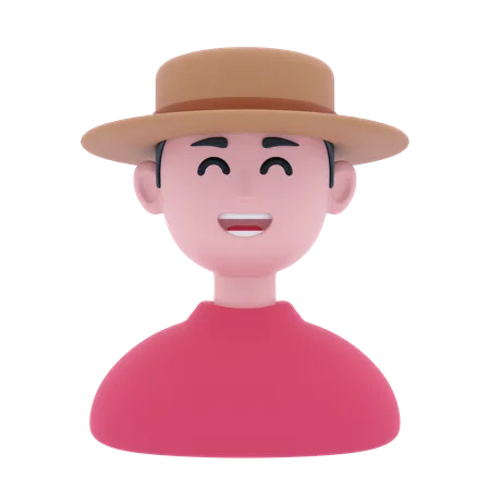 Stylish Man  3D Icon